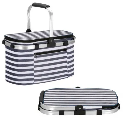 Chladiaca taška 28l, modro-biele pruhy SPRINGOS BELICE