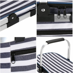 Chladiaca taška 28l, modro-biele pruhy SPRINGOS BELICE