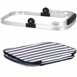 Chladiaca taška 28l, modro-biele pruhy SPRINGOS BELICE