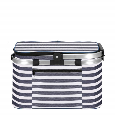 Chladiaca taška 28l, modro-biele pruhy SPRINGOS BELICE