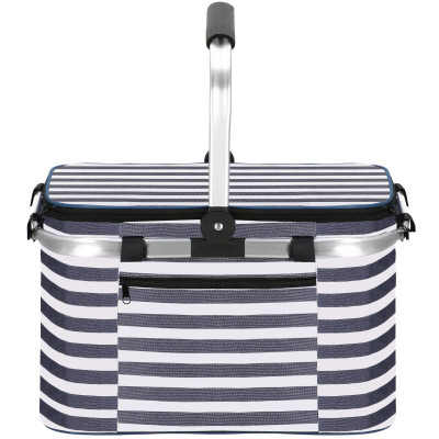 Chladiaca taška 28l, modro-biele pruhy SPRINGOS BELICE