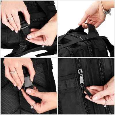 Turistický batoh 35l, čierny SPRINGOS MARINER