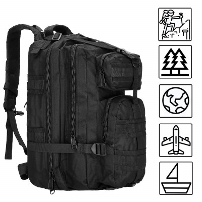 Turistický batoh 35l, čierny SPRINGOS MARINER