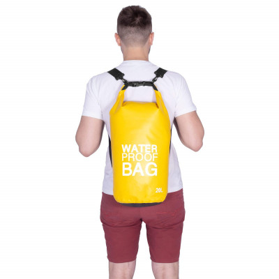Nepremokavý vak 20l SPRINGOS WATER PROOF BAG žltý
