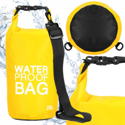 Nepremokavý vak 20l SPRINGOS WATER PROOF BAG žltý