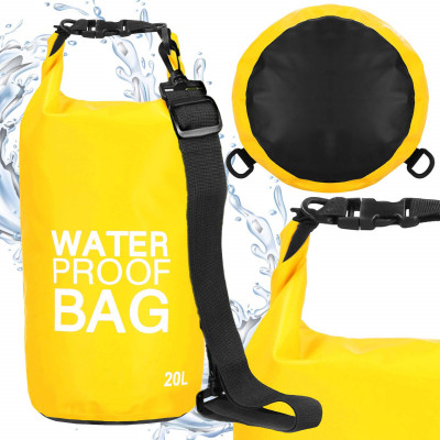 Nepremokavý vak 20l SPRINGOS WATER PROOF BAG žltý