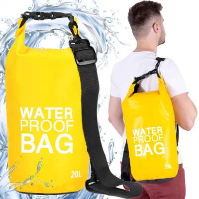 Nepremokavý vak 20l SPRINGOS WATER PROOF BAG žltý