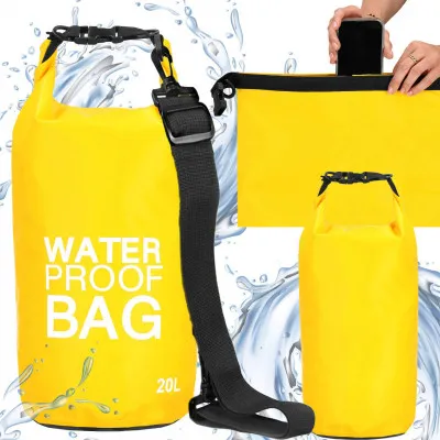 Nepremokavý vak 20l SPRINGOS WATER PROOF BAG žltý