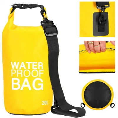 Nepremokavý vak 20l SPRINGOS WATER PROOF BAG žltý