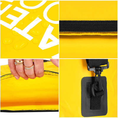 Nepremokavý vak 20l SPRINGOS WATER PROOF BAG žltý