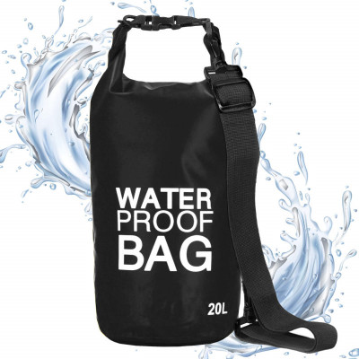 Nepremokavý vak 20l SPRINGOS WATER PROOF BAG čierny