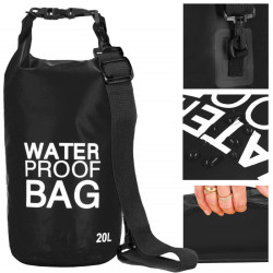 Nepremokavý vak 20l SPRINGOS WATER PROOF BAG čierny