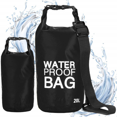 Nepremokavý vak 20l SPRINGOS WATER PROOF BAG čierny