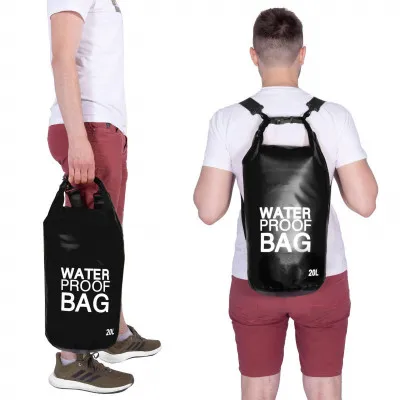 Nepremokavý vak 20l SPRINGOS WATER PROOF BAG čierny