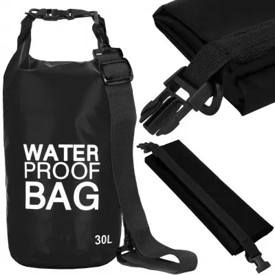 Nepremokavý vak 30l SPRINGOS WATER PROOF BAG čierny