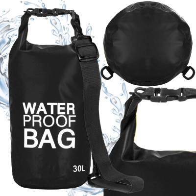 Nepremokavý vak 30l SPRINGOS WATER PROOF BAG čierny