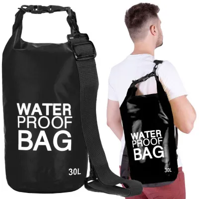 Nepremokavý vak 30l SPRINGOS WATER PROOF BAG čierny