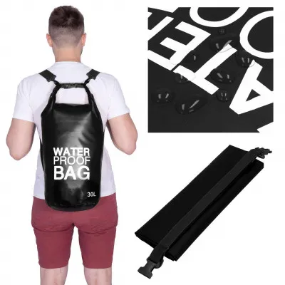 Nepremokavý vak 30l SPRINGOS WATER PROOF BAG čierny