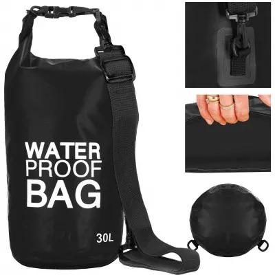 Nepremokavý vak 30l SPRINGOS WATER PROOF BAG čierny