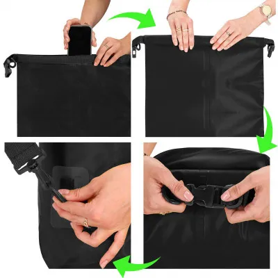 Nepremokavý vak 30l SPRINGOS WATER PROOF BAG čierny