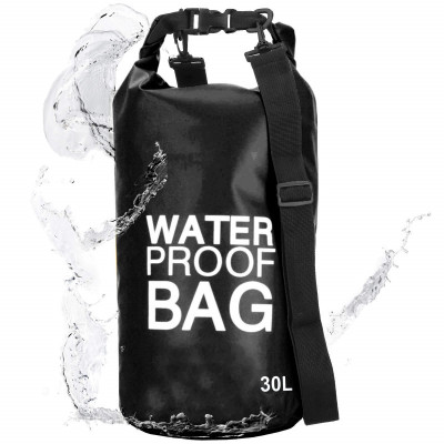 Nepremokavý vak 30l SPRINGOS WATER PROOF BAG čierny