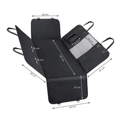 Zvieracia podložka do auta, čierna SPRINGOS PA1000