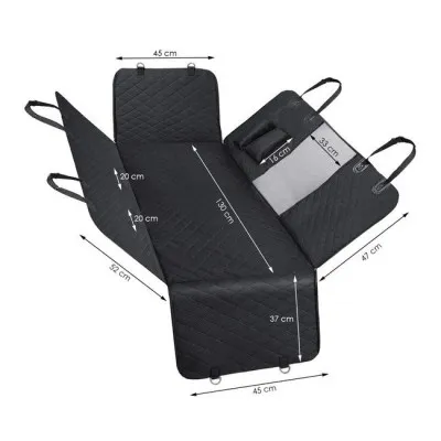 Zvieracia podložka do auta, čierna SPRINGOS PA1000