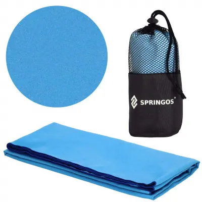 Rýchloschnúci uterák 180x90 cm, modrý SPRINGOS MENORCA