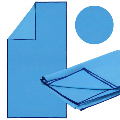 Rýchloschnúci uterák 180x90 cm, modrý SPRINGOS MENORCA