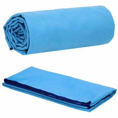 Rýchloschnúci uterák 180x90 cm, modrý SPRINGOS MENORCA