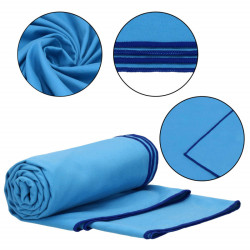 Rýchloschnúci uterák 180x90 cm, modrý SPRINGOS MENORCA