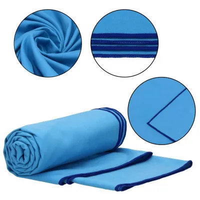 Rýchloschnúci uterák 180x90 cm, modrý SPRINGOS MENORCA