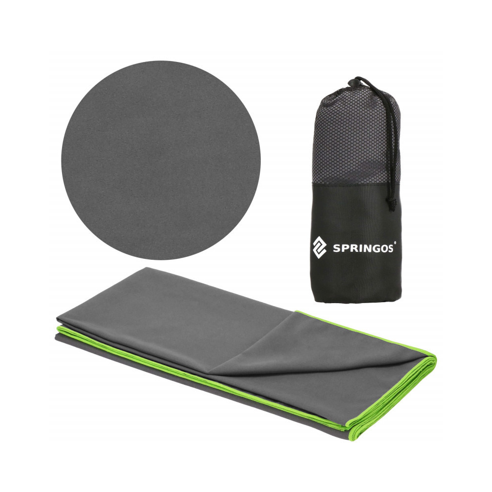 Rýchloschnúci uterák 180x90 cm, tmavo šedý SPRINGOS MENORCA