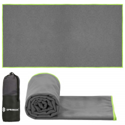 Rýchloschnúci uterák 180x90 cm, tmavo šedý SPRINGOS MENORCA