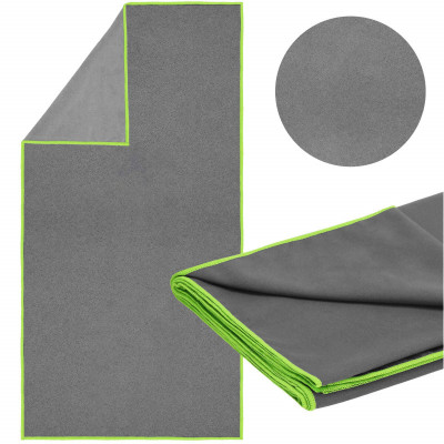 Rýchloschnúci uterák 180x90 cm, tmavo šedý SPRINGOS MENORCA