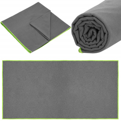 Rýchloschnúci uterák 180x90 cm, tmavo šedý SPRINGOS MENORCA