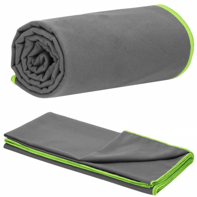 Rýchloschnúci uterák 180x90 cm, tmavo šedý SPRINGOS MENORCA