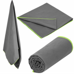 Rýchloschnúci uterák 180x90 cm, tmavo šedý SPRINGOS MENORCA