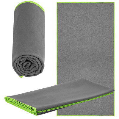 Rýchloschnúci uterák 180x90 cm, tmavo šedý SPRINGOS MENORCA