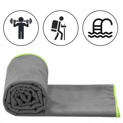 Rýchloschnúci uterák 180x90 cm, tmavo šedý SPRINGOS MENORCA