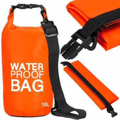 Nepremokavý vak 10l SPRINGOS WATER PROOF BAG oranžový