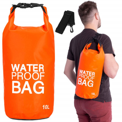 Nepremokavý vak 10l SPRINGOS WATER PROOF BAG oranžový
