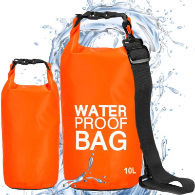 Nepremokavý vak 10l SPRINGOS WATER PROOF BAG oranžový