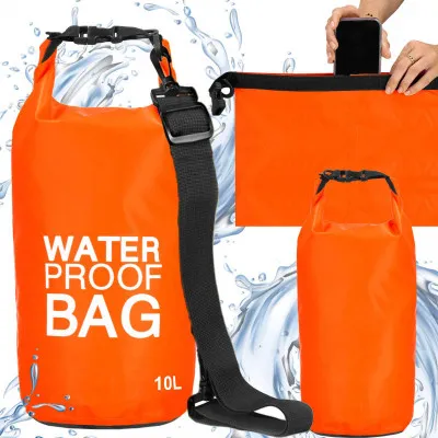 Nepremokavý vak 10l SPRINGOS WATER PROOF BAG oranžový