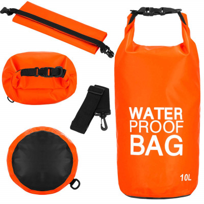 Nepremokavý vak 10l SPRINGOS WATER PROOF BAG oranžový