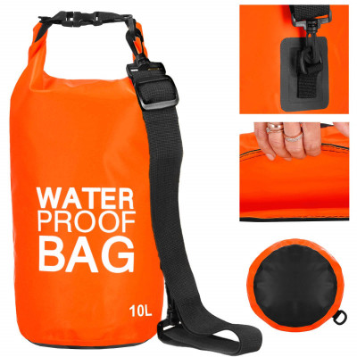 Nepremokavý vak 10l SPRINGOS WATER PROOF BAG oranžový