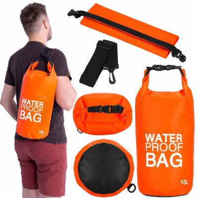 Nepremokavý vak 10l SPRINGOS WATER PROOF BAG oranžový