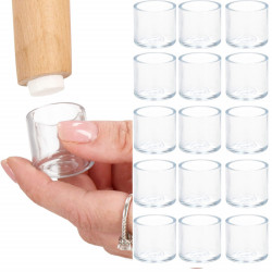 Silikónové návleky na nábytok 21mm, sada 4ks, transparentný SPRINGOS HA7251