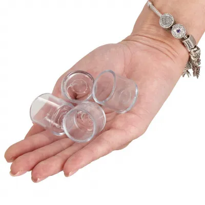 Silikónové návleky na nábytok 21mm, sada 4ks, transparentný SPRINGOS HA7251