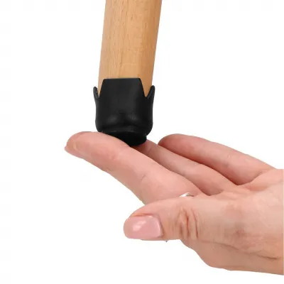 Silikónové návleky na nábytok s filcom 14/16 mm, sada 16ks, čierne SPRINGOS HA7254